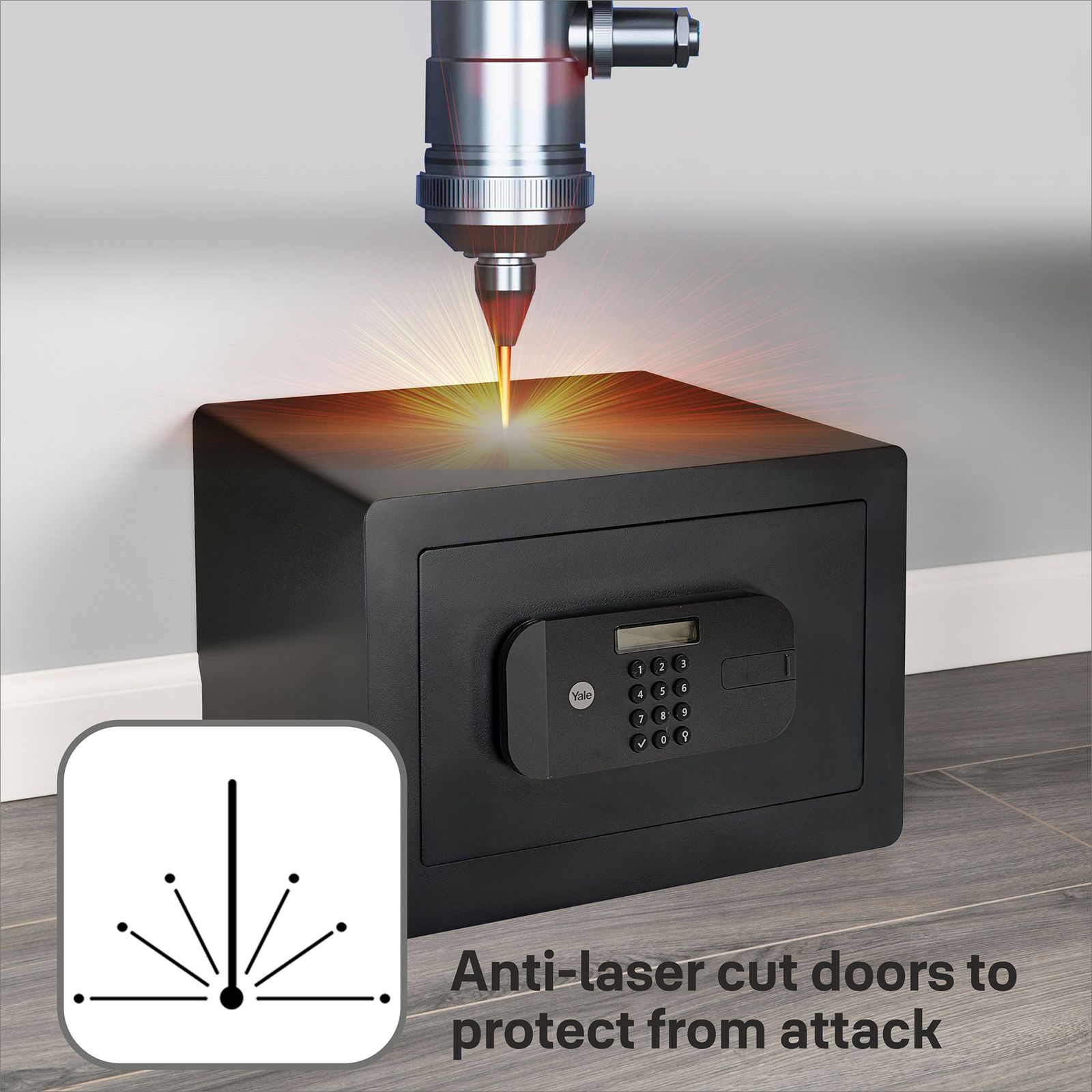 Buy Yale 9.6 Litres Digital Safety Locker (1 Shelve, YSEB/200/EB1